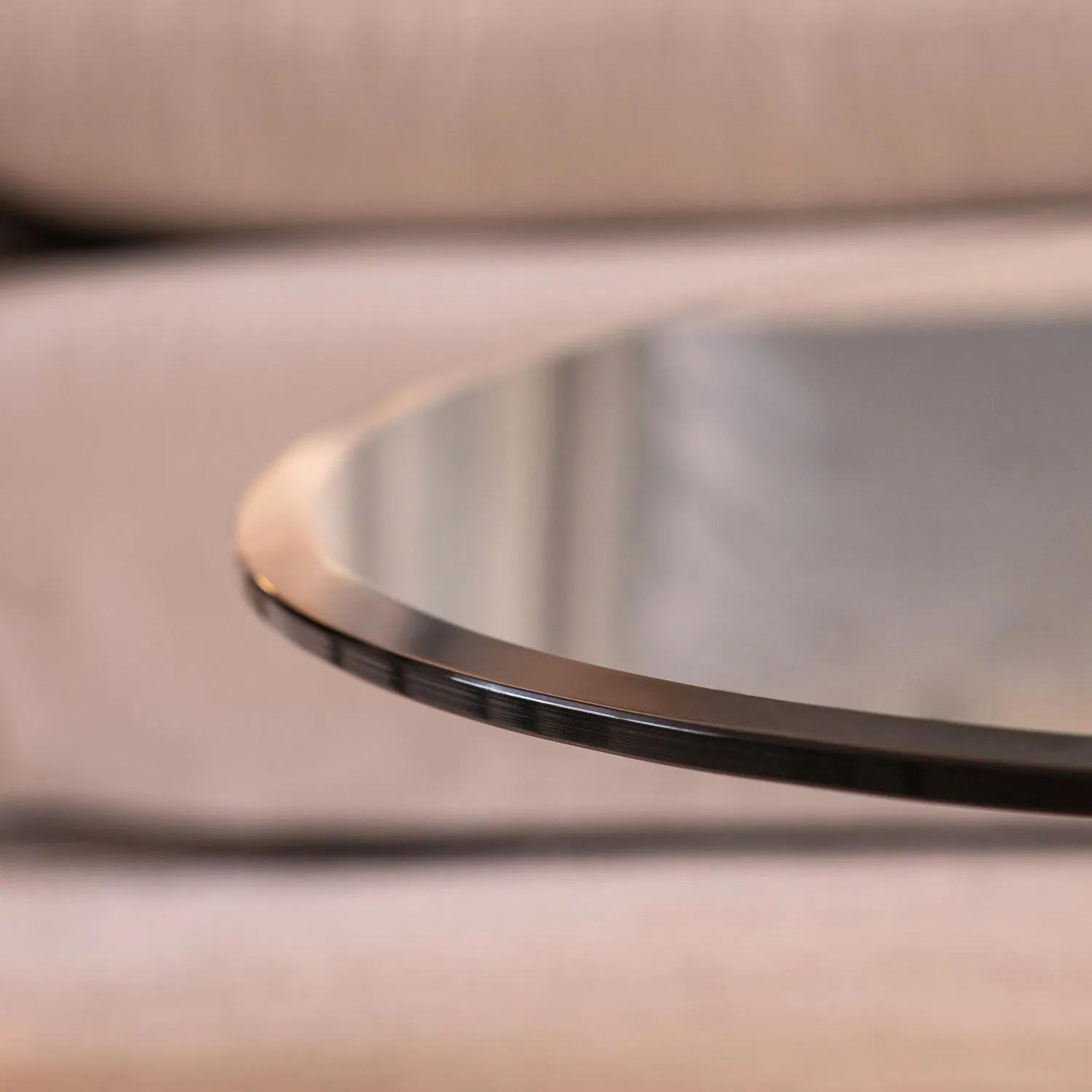 32" Round Clear Glass Table Tops