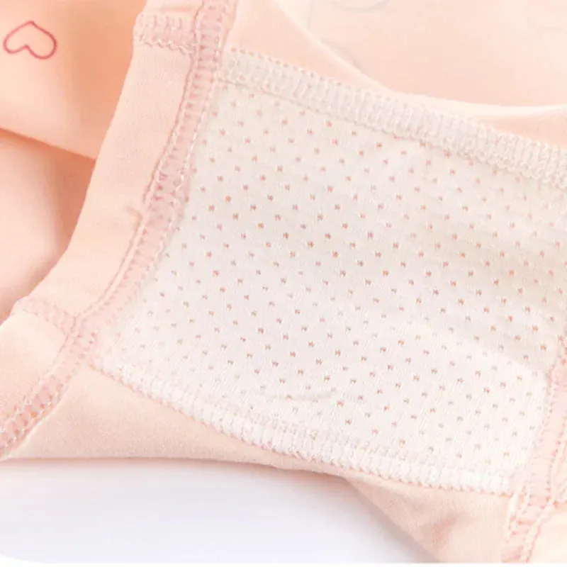 4PCS Girls Cute Unicorn Print Panties Kid Cotton Soft Antibacterial Knickers 2 y Young Children Underwear Thin Breathable Briefs