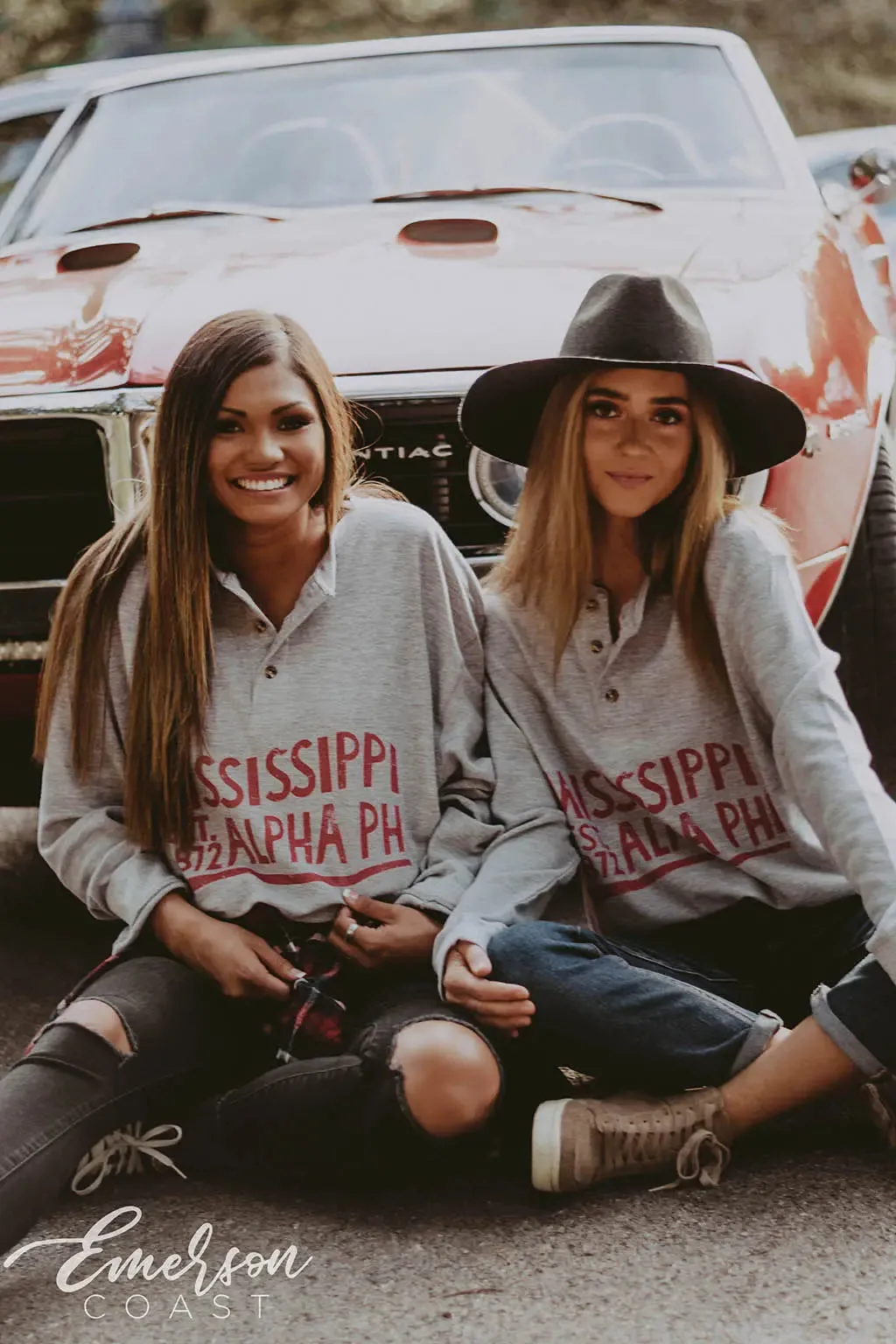 Alpha Phi Long Sleeve Thermal Henley