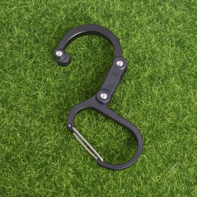 Aluminum Alloy D-type Outdoor Mountaineering Hook, Specification: M (Red)
