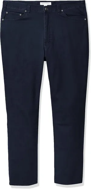 Amazon Essentials Men's Straight Fit 5-Pocket Stretch Twill Pants