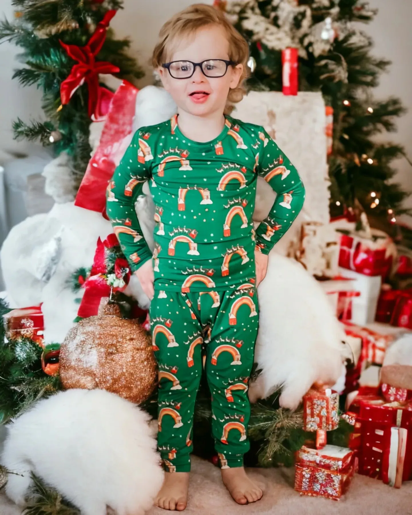 Away Above The Chimney Tops | Fitted Bamboo Long Sleeve Loungewear Set