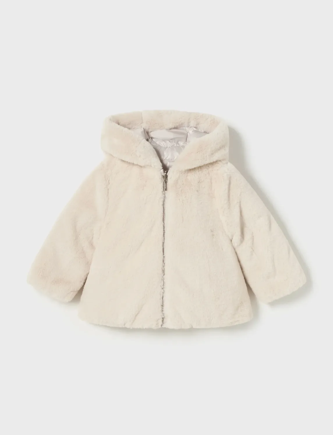 Baby reversible puffer jacket recycled fibers