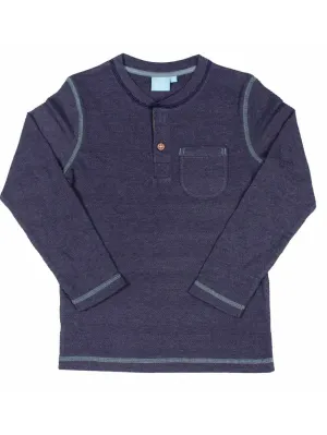 Bear Camp - Textured Stripe Henley - Toddler & Small Boys