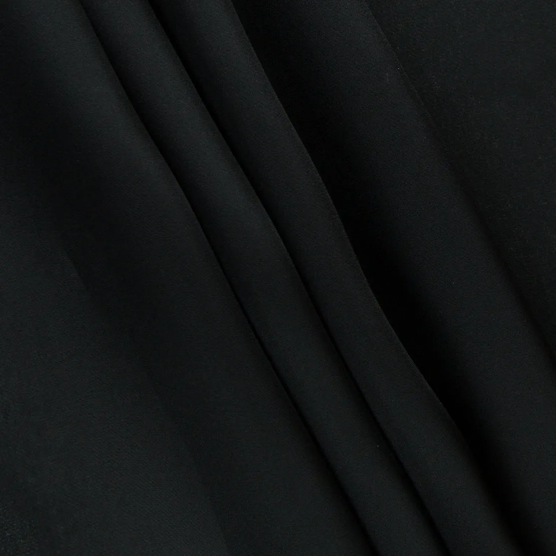 Black Silk Gazar Fabric