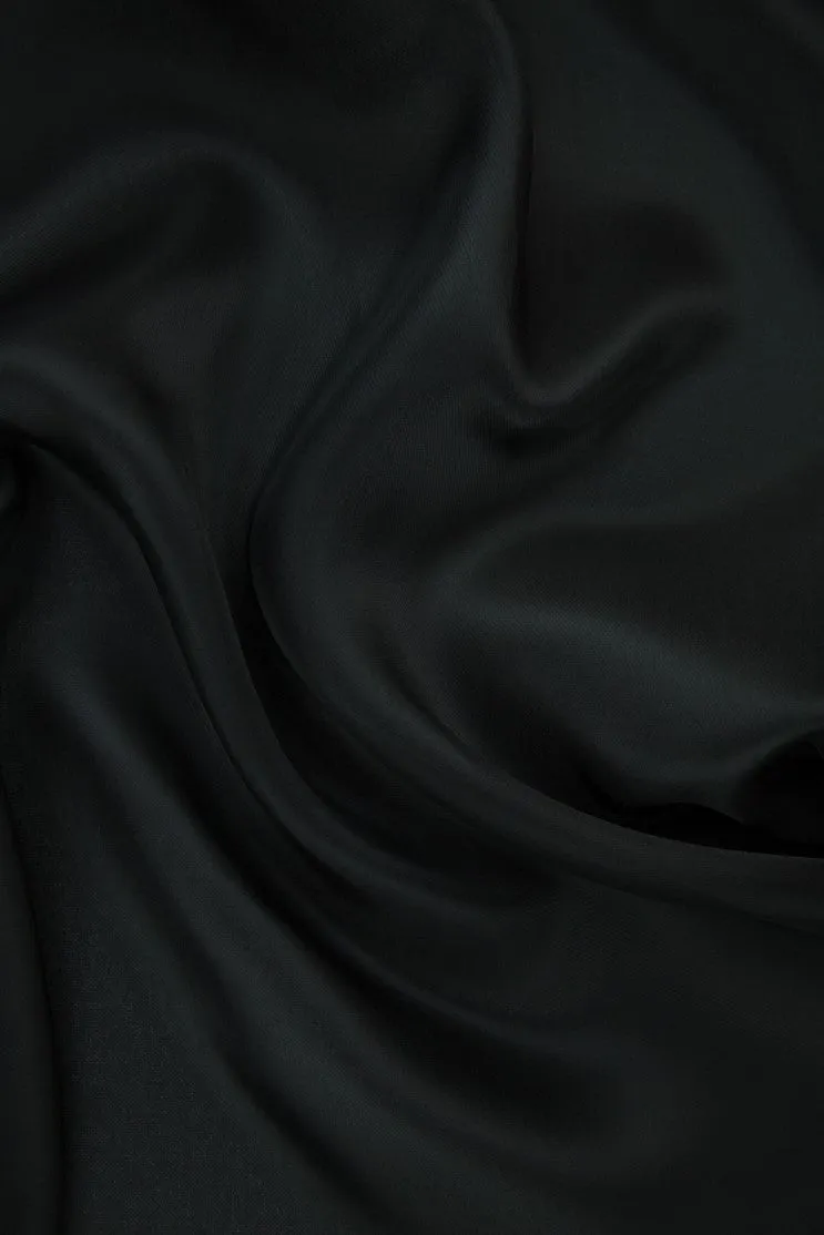 Black Silk Gazar Fabric
