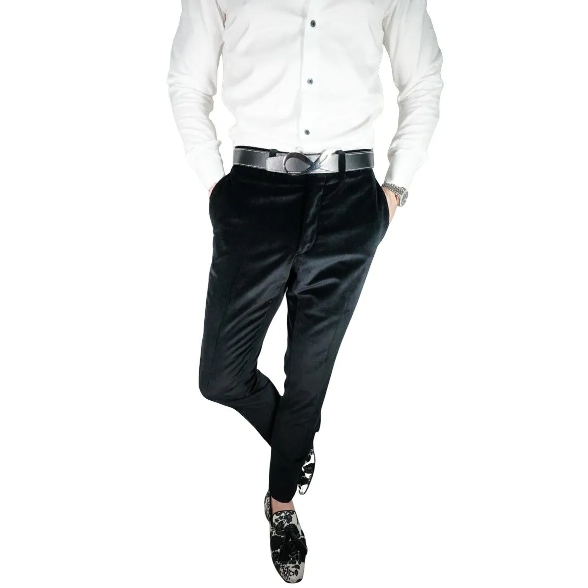 Black Velvet Trousers @ The Vault