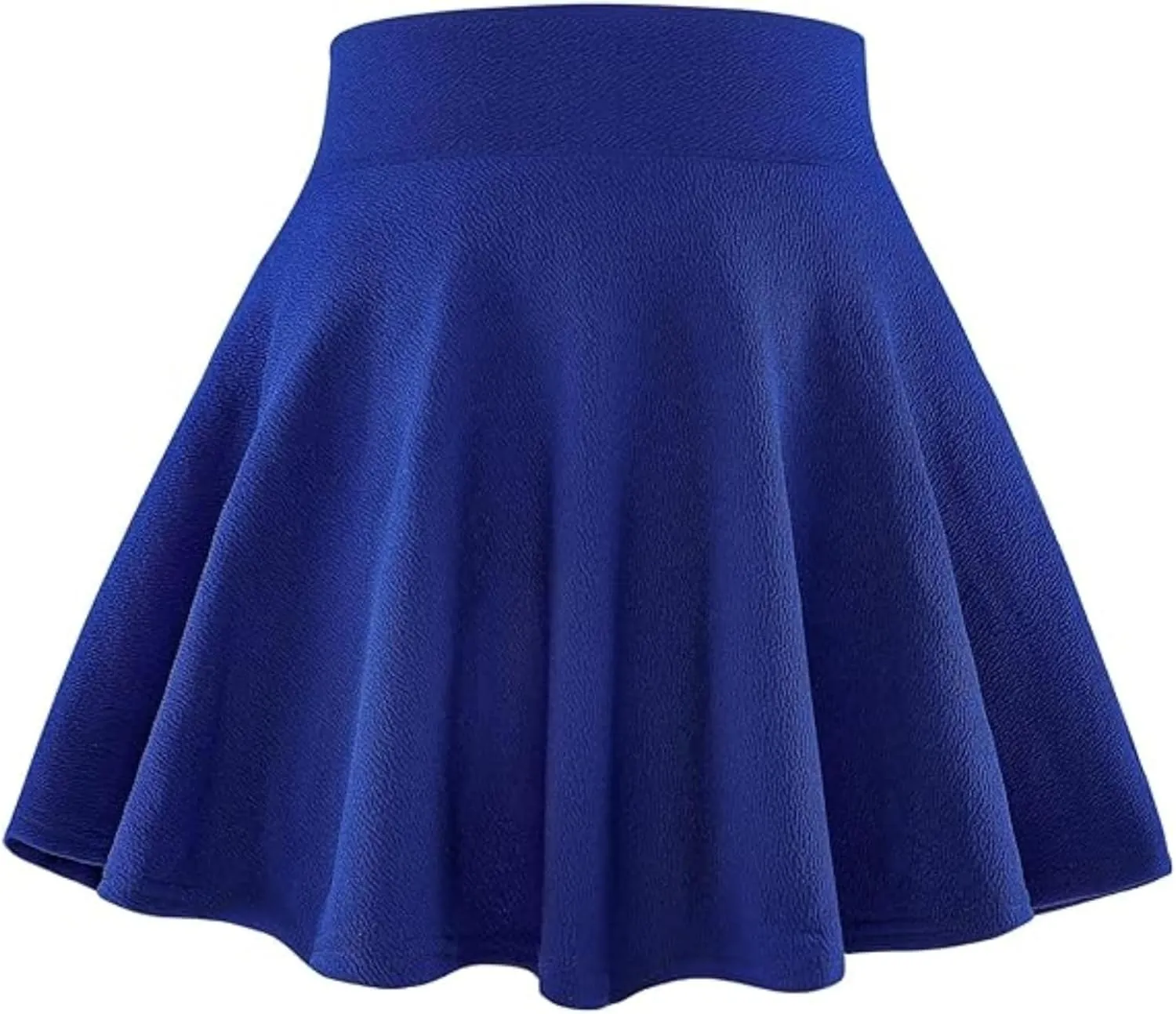 BOOPH Kids Girls Skirt Casual Mini Flare Plain Pleated Stretch Waist Skater Uniform Skirts