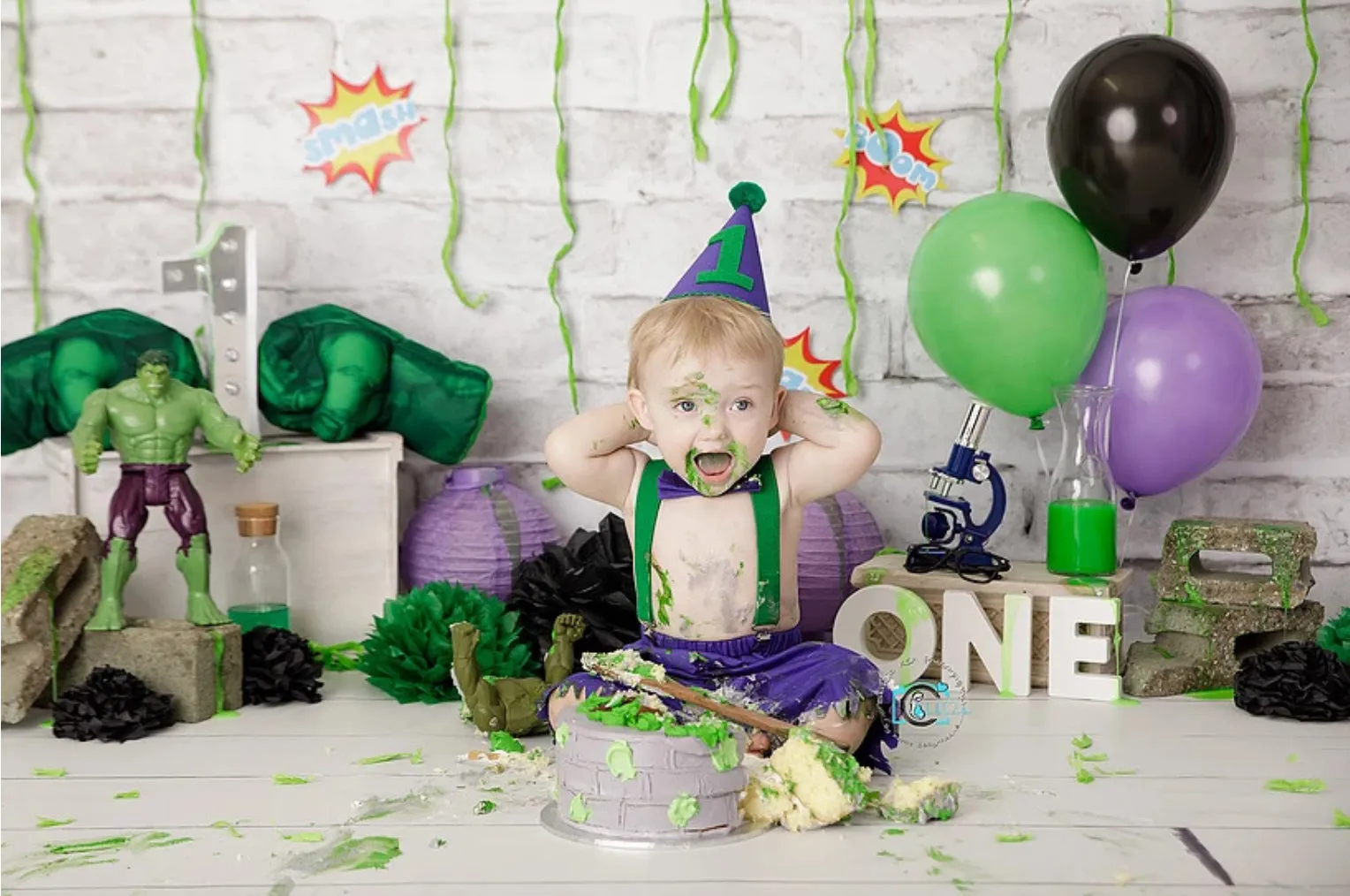 Boys 1st Birthday Outfit, Incredible Hulk Cake Smash Outfit