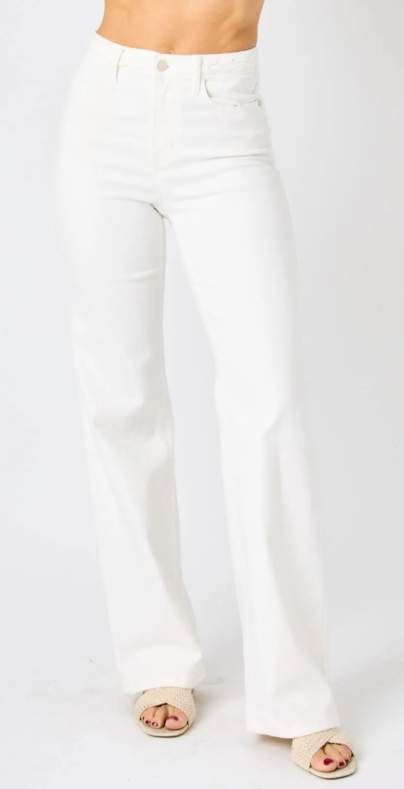 Braid detail straight leg Judy Blue