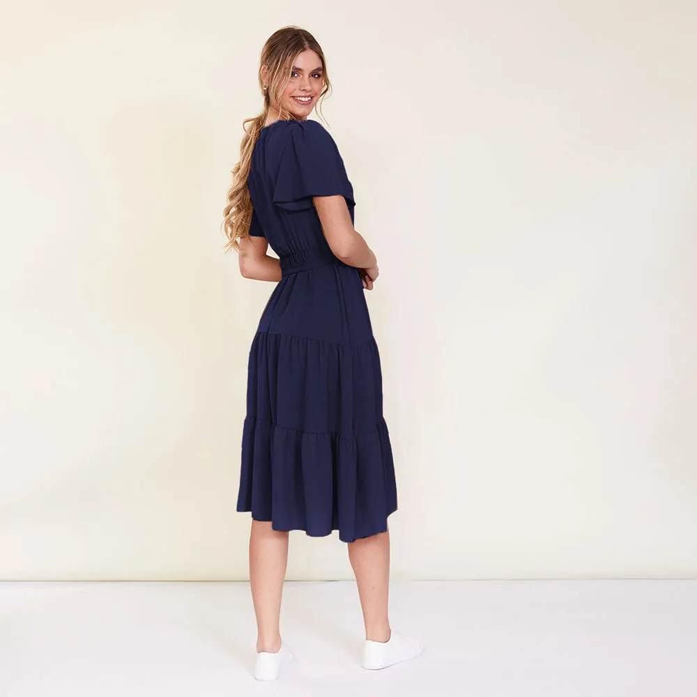 Camille Dress (Navy)