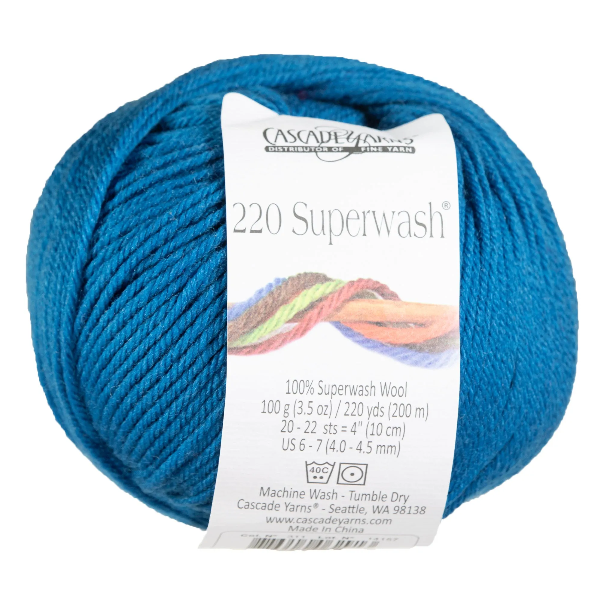 Cascade Yarns 220 Superwash Yarn - 0311 Blue Sapphire