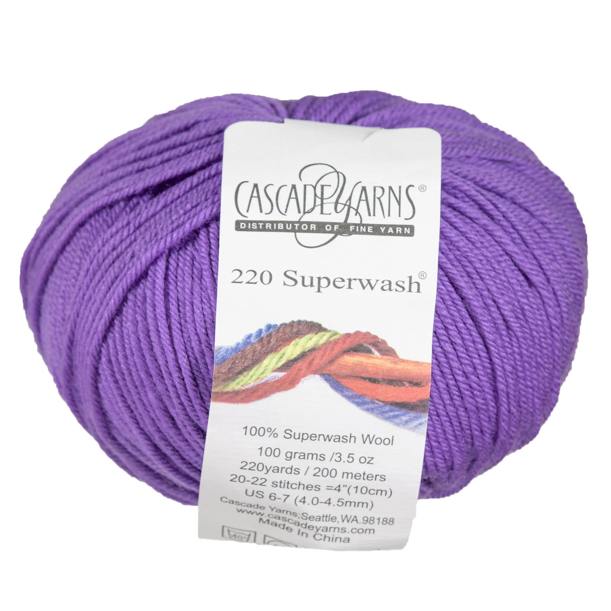 Cascade Yarns 220 Superwash Yarn - 0804 Amethyst