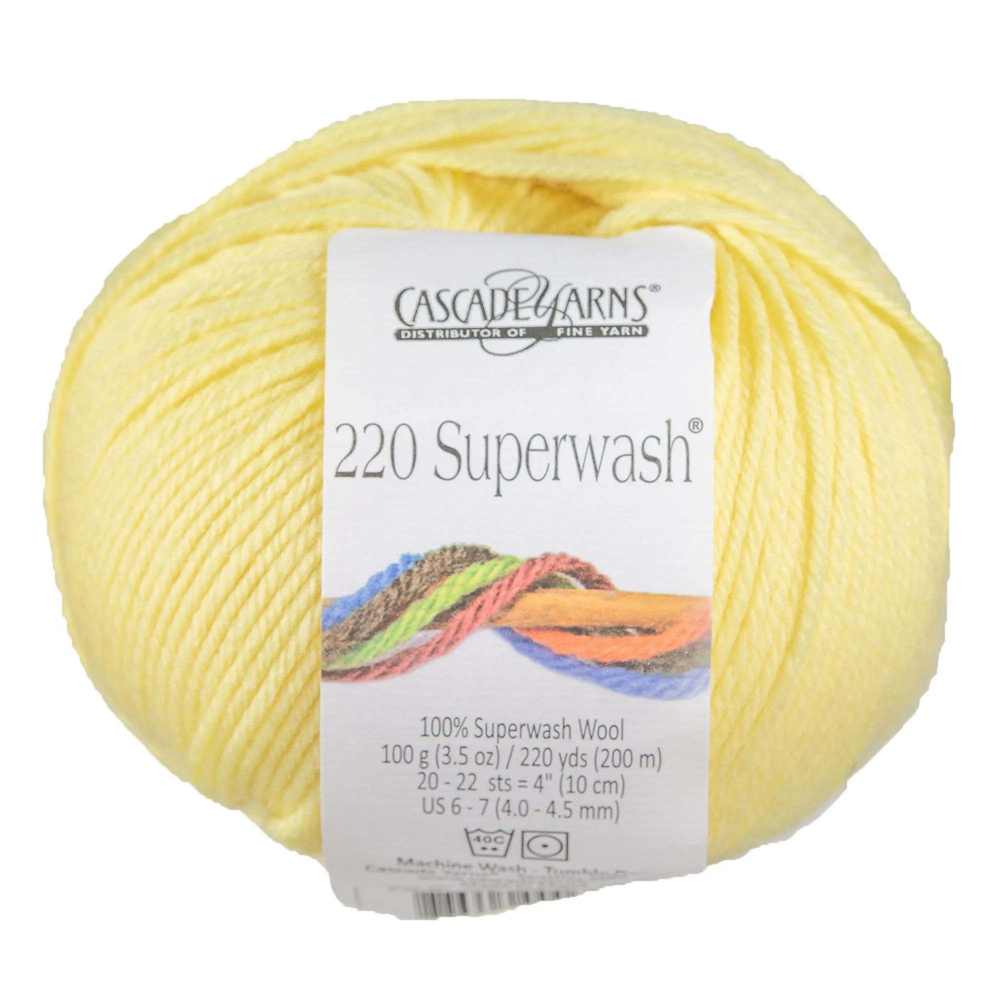 Cascade Yarns 220 Superwash Yarn - 0824 Yellow