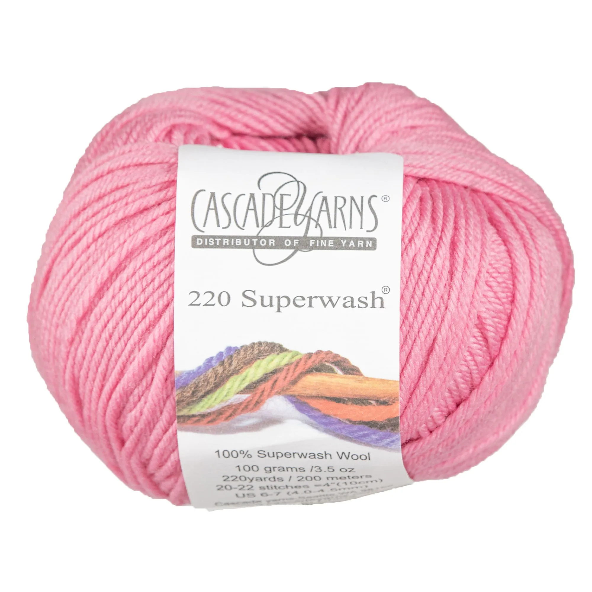 Cascade Yarns 220 Superwash Yarn - 0838 Rose Petal