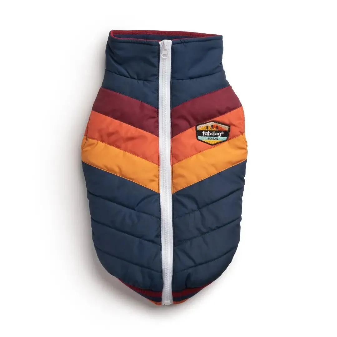 Chevron Puffer Dog Coat