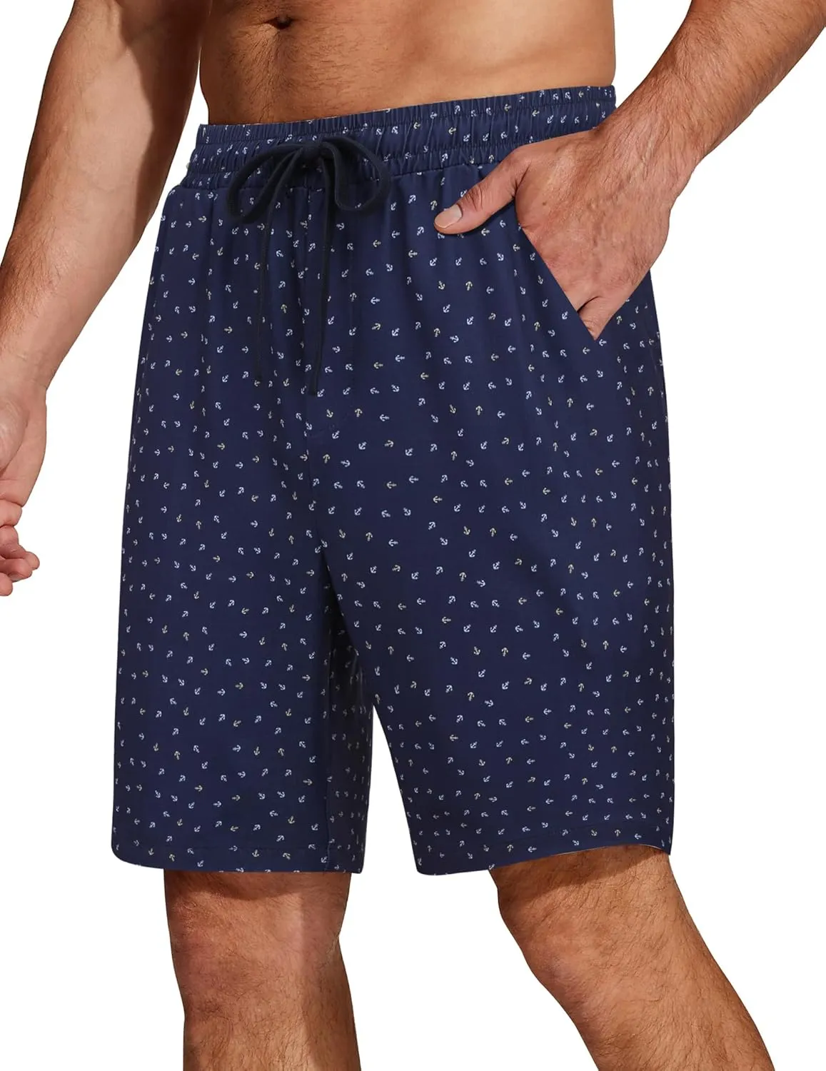 COOFANDY Men's Casual Drawstring Shorts Lightweight Elastic Waist Walking Shorts with Pockets