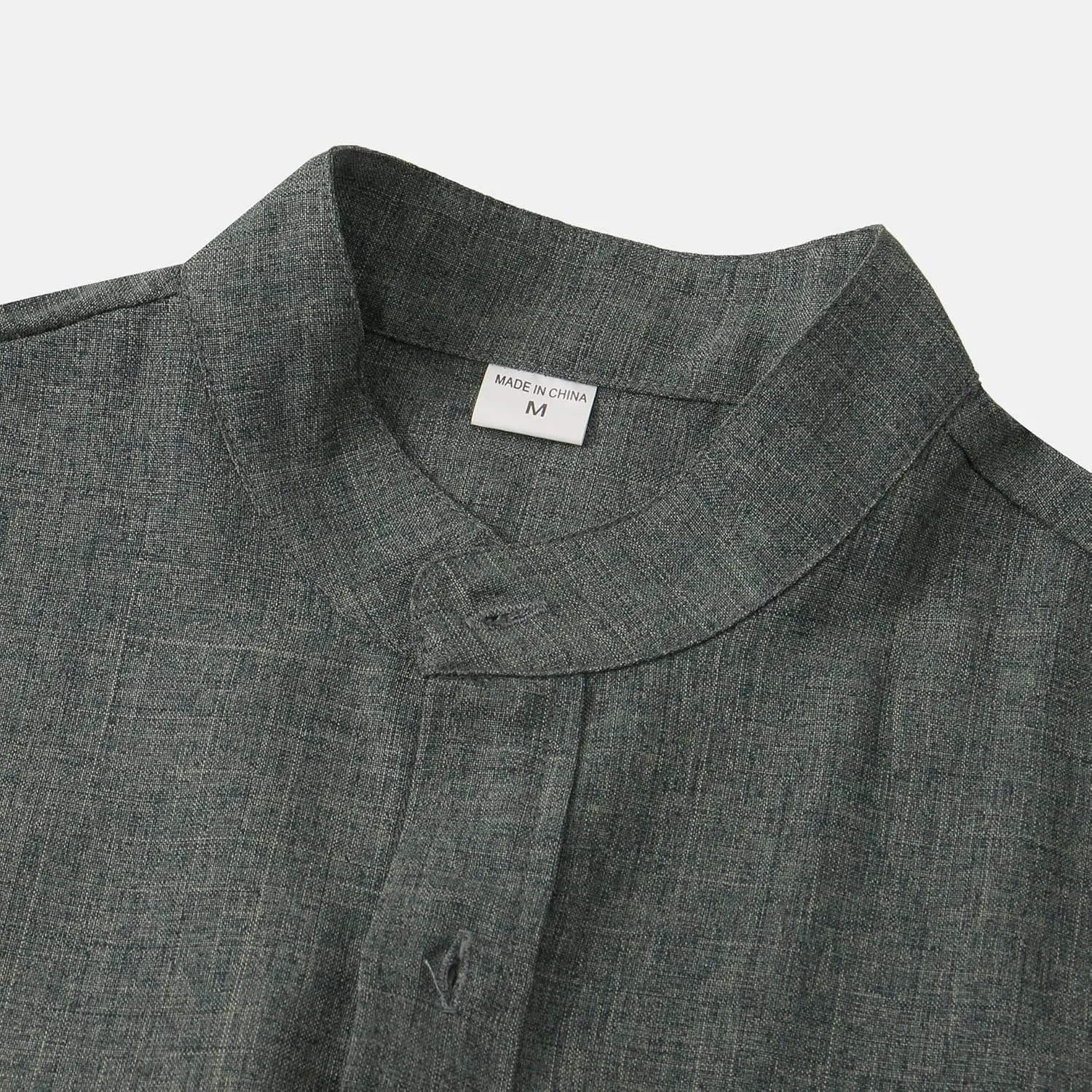 Cotton Linen Shirts for Men Casual Loose Shirts Lightweight Short Sleeve Button Down Beach Hawaiian Shirts Pockets
