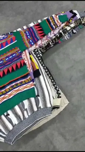 Cr554 - Coogi Style Colorful Sweater