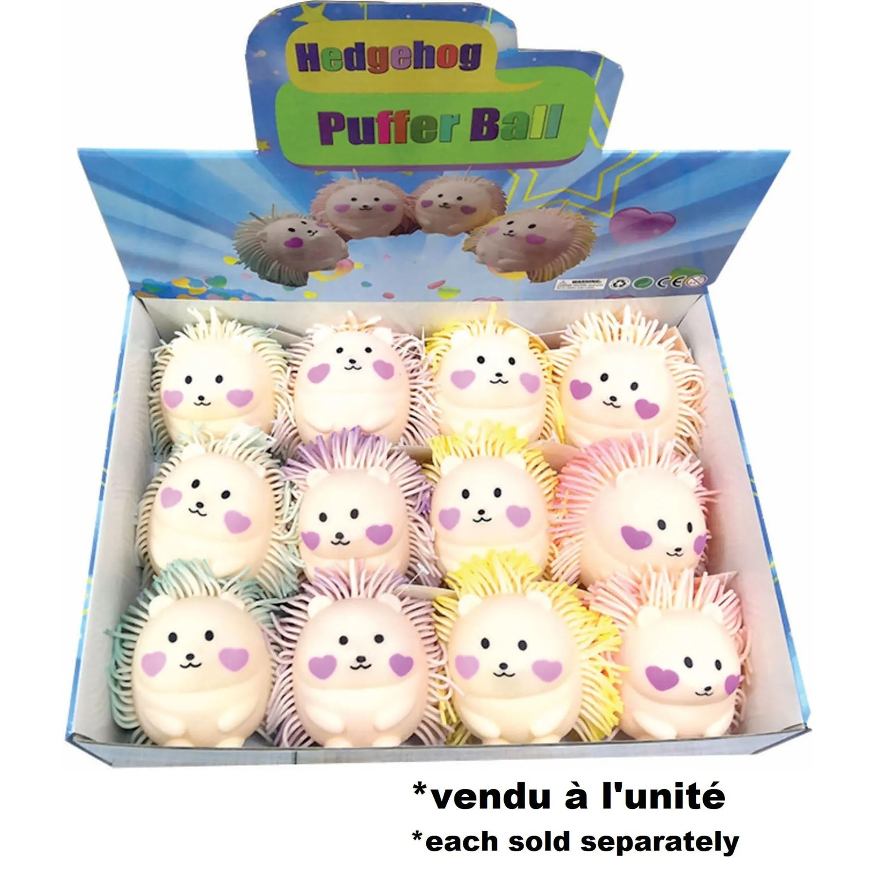 Cute Puffer Hedgehog 3x3in 5 