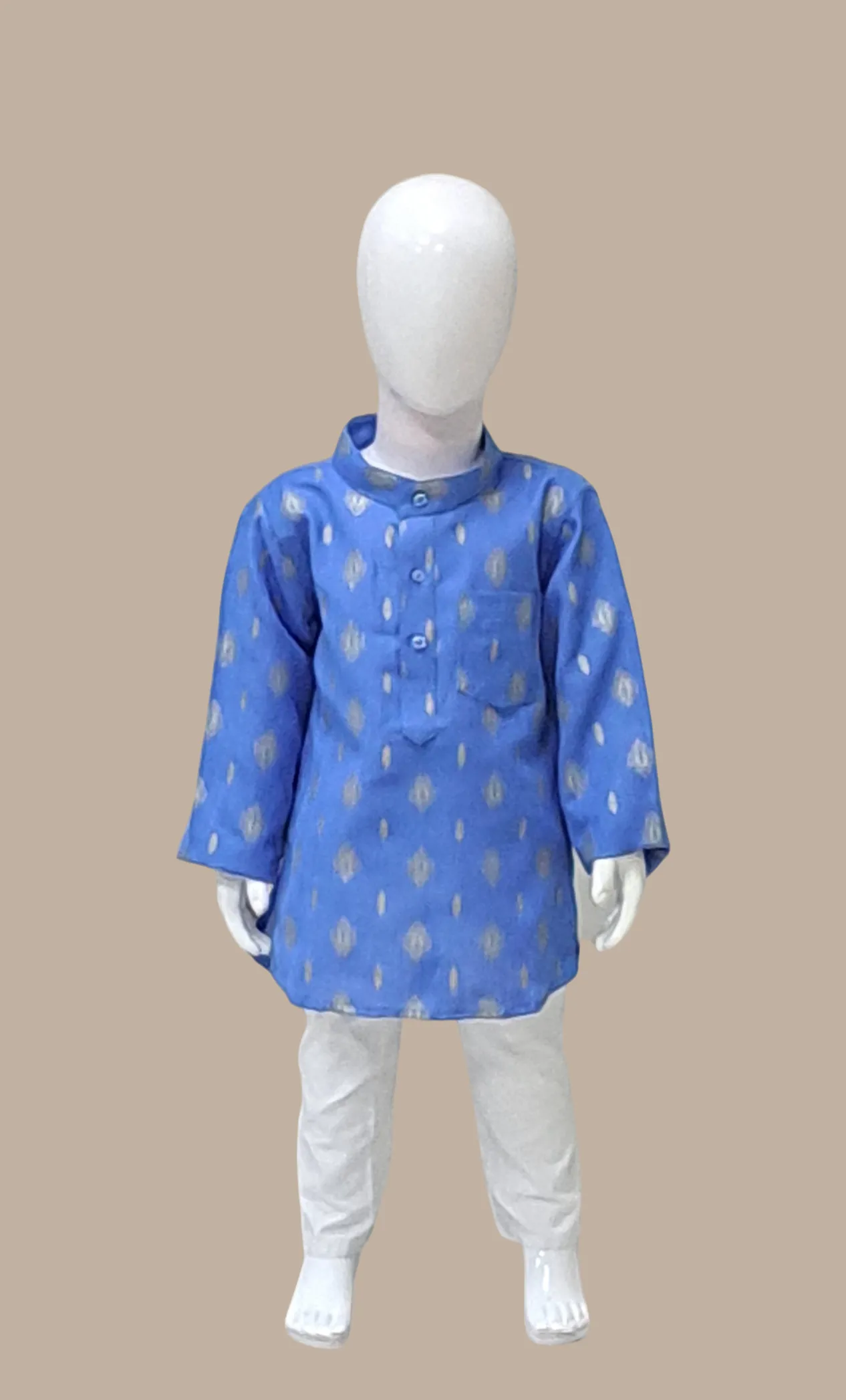 Deep Blue Printed Kurta Top