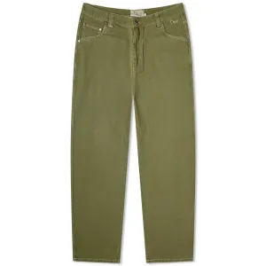 Dime Classic Relaxed Denim Pant, Washed Green