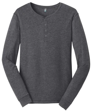 District DT1401 Gravel Long Sleeve Henley Tee