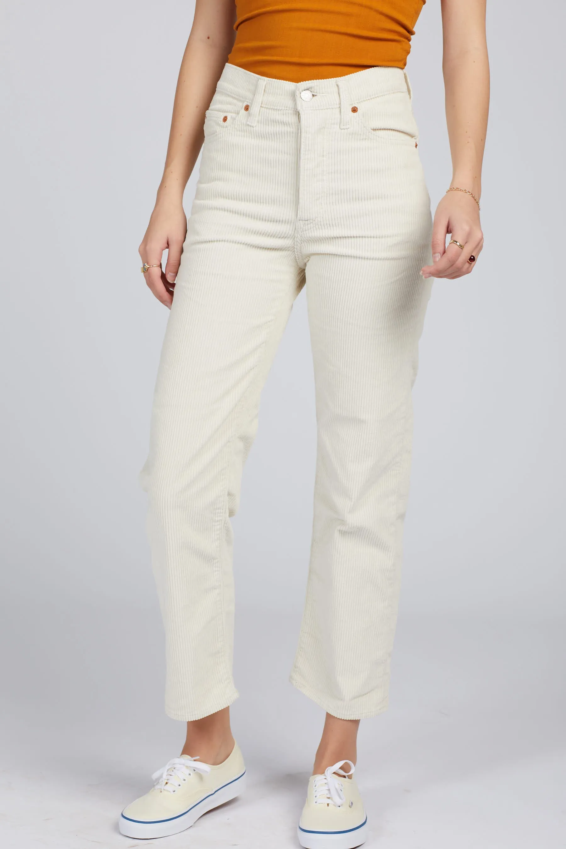 Ecru Ribcage Jeans