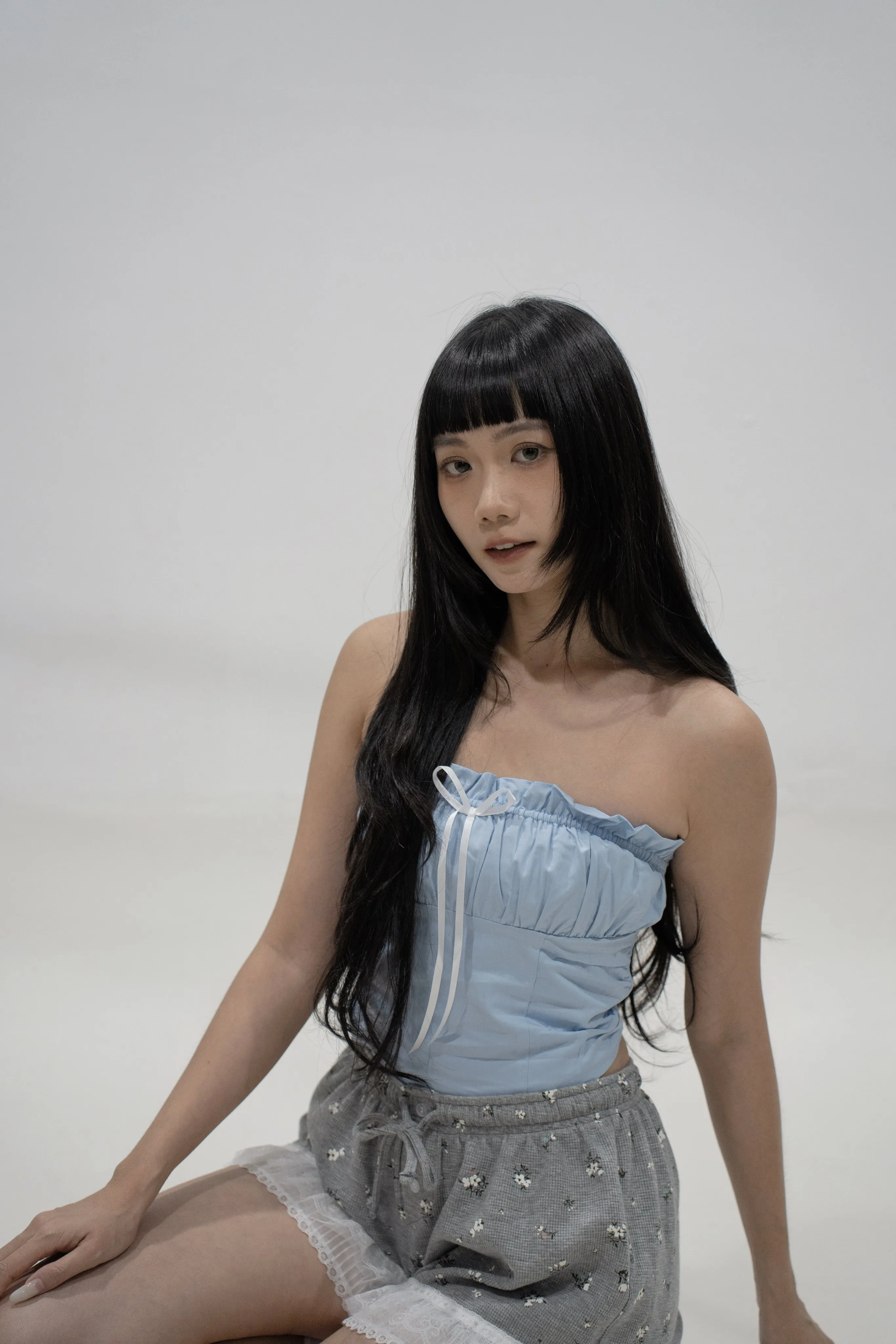 [EM] AEIOU Lace Shorts Collection GREY