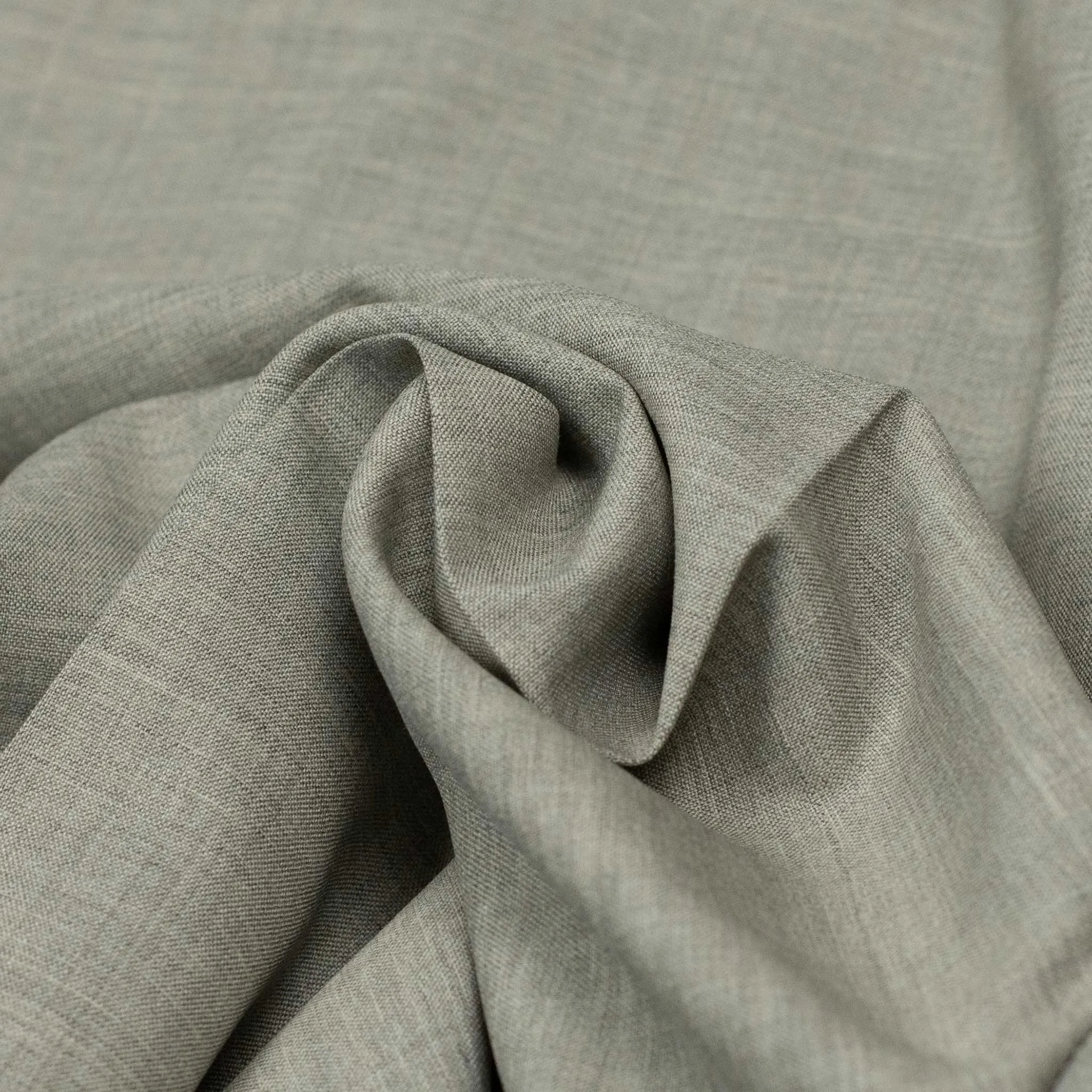 Exclusive Manhattan single-pleated high-rise wide trousers in oatmeal tropical wool (restock)