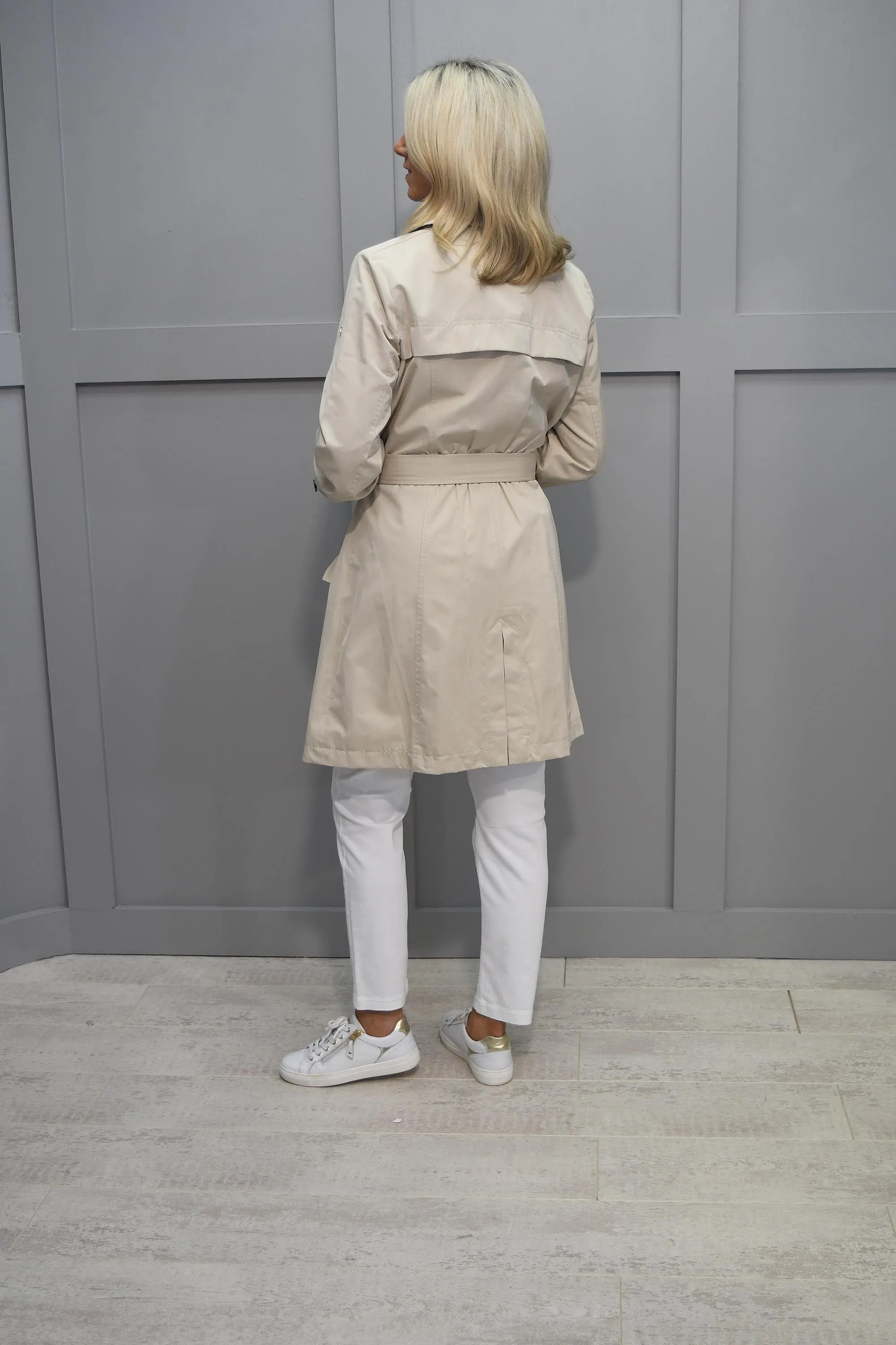 Frandsen Beige Trench Coat With Belt-845 625 13