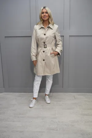 Frandsen Beige Trench Coat With Belt-845 625 13
