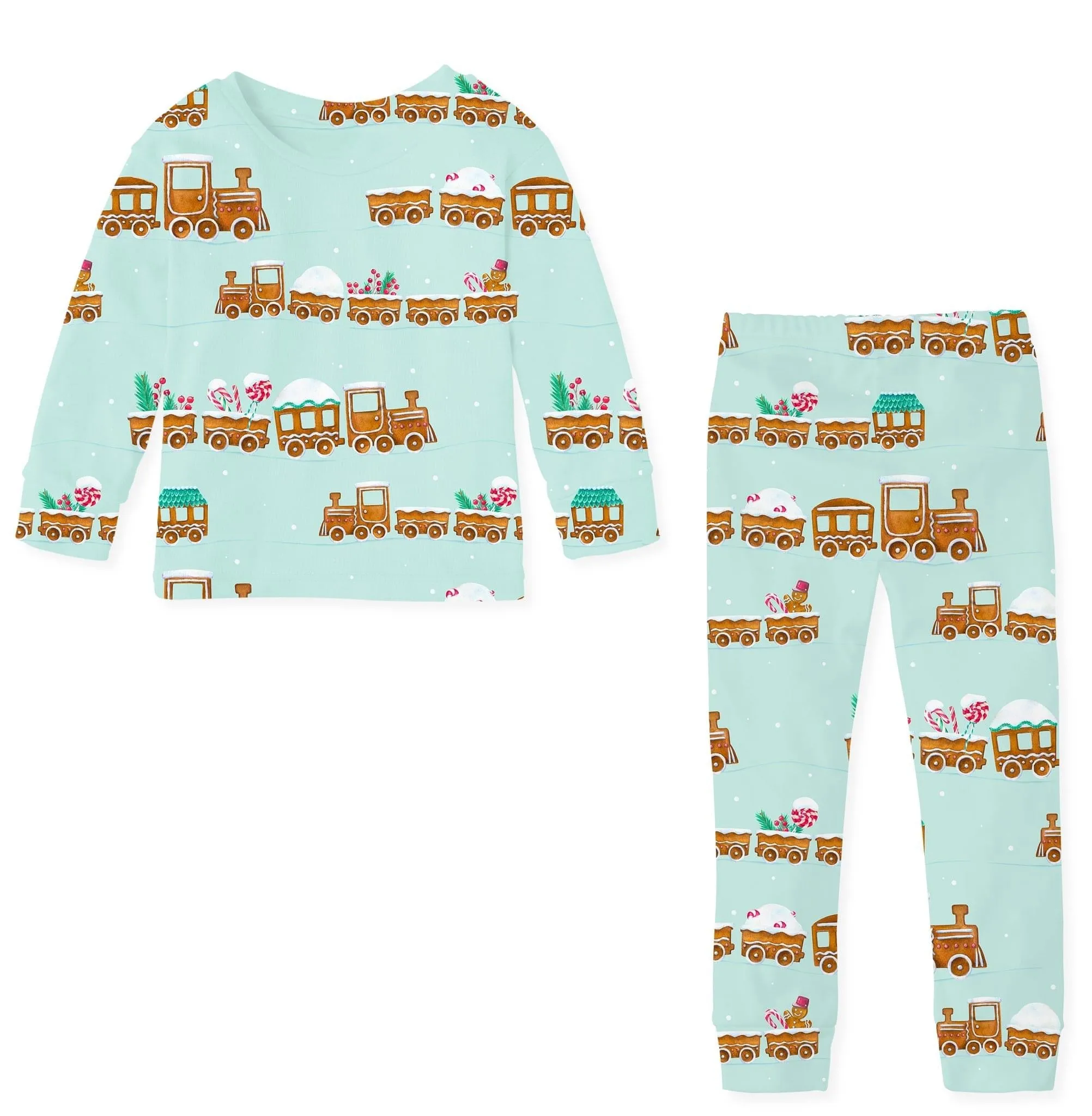 Gingerbread Express Long Sleeve Set