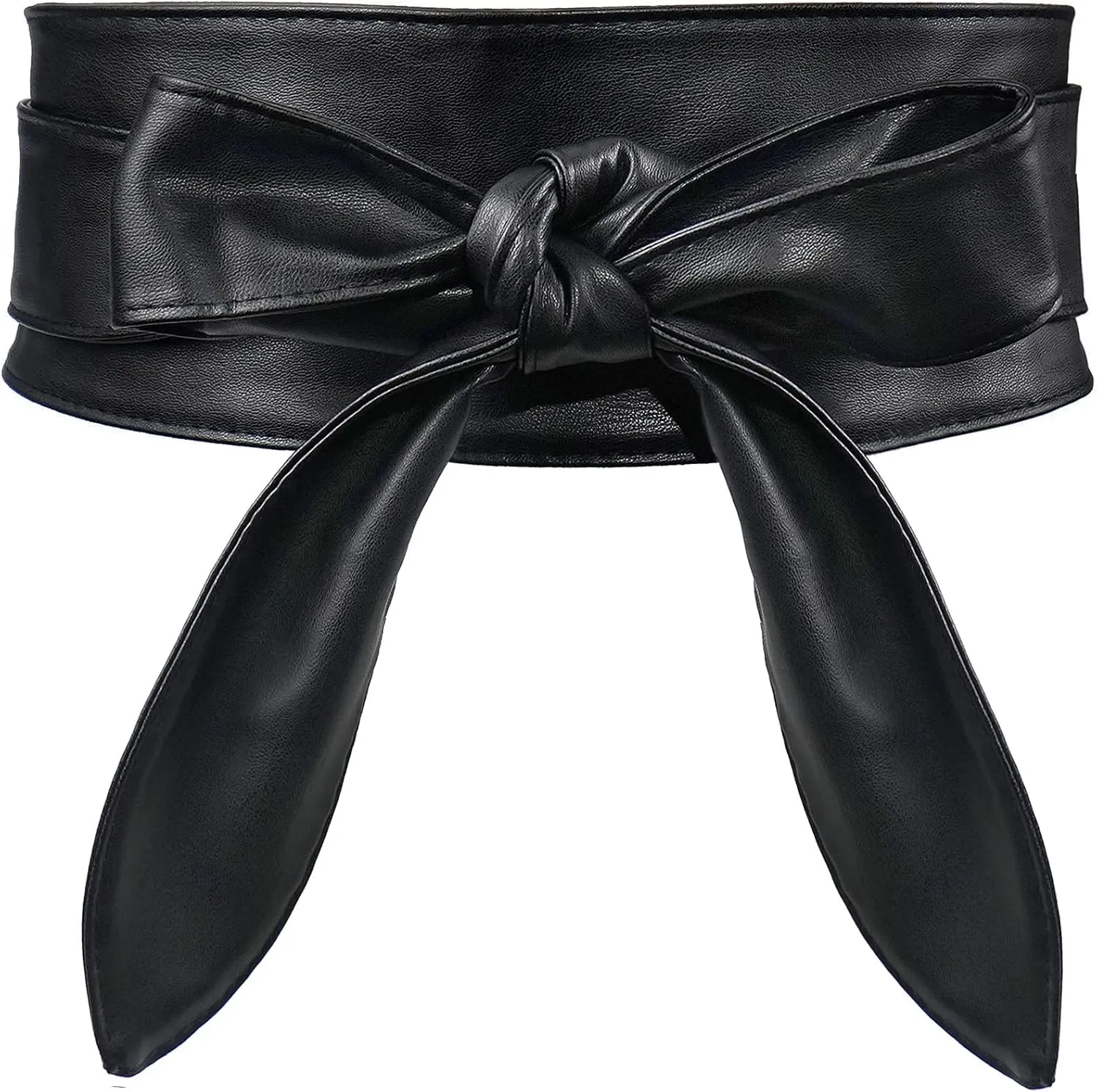 Glamorstar Wrap Belts for Women Dresses Wide Leather Cinch Tie Knot Waist Belts