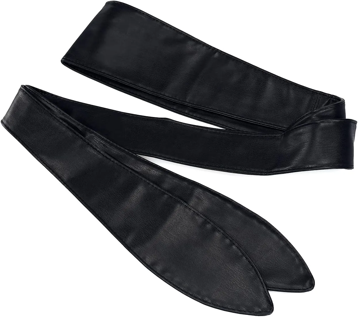 Glamorstar Wrap Belts for Women Dresses Wide Leather Cinch Tie Knot Waist Belts