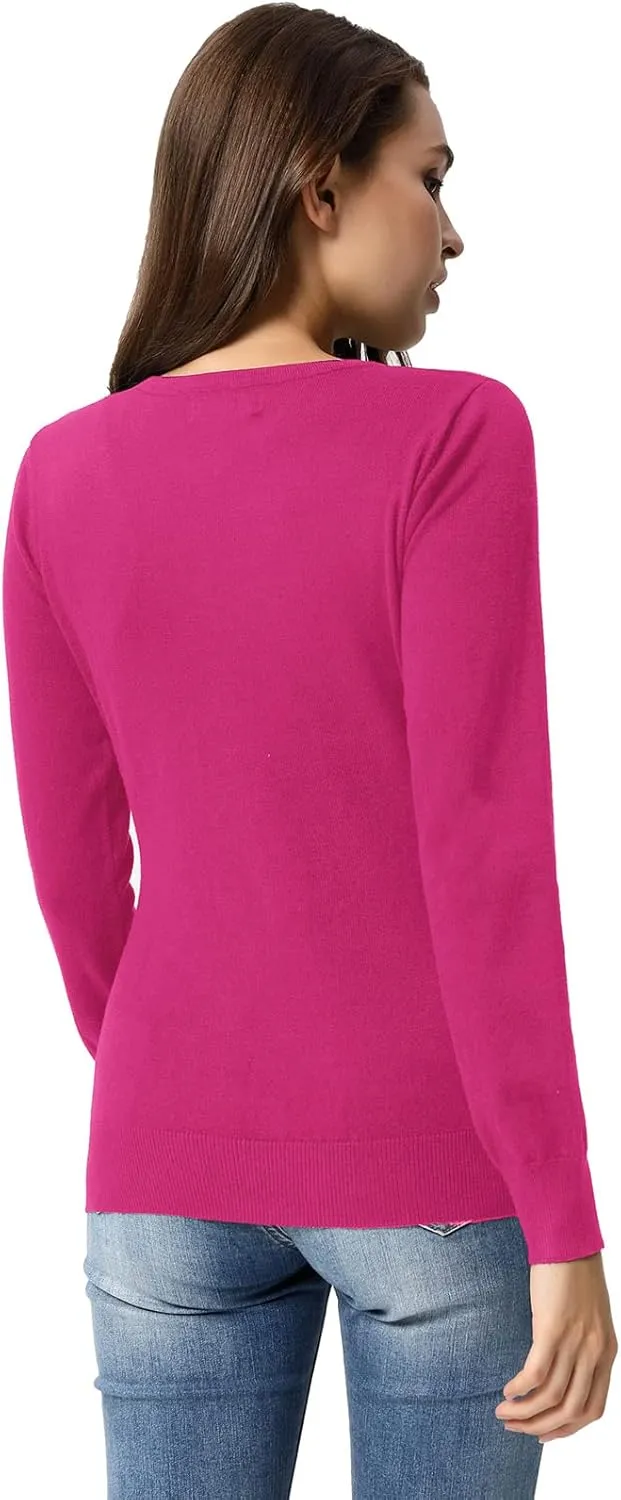 GRACE KARIN Women's Classic Long Sleeve Knit Cardigan Sweaters Casual Open Front Button Down Cardigan S-3XL