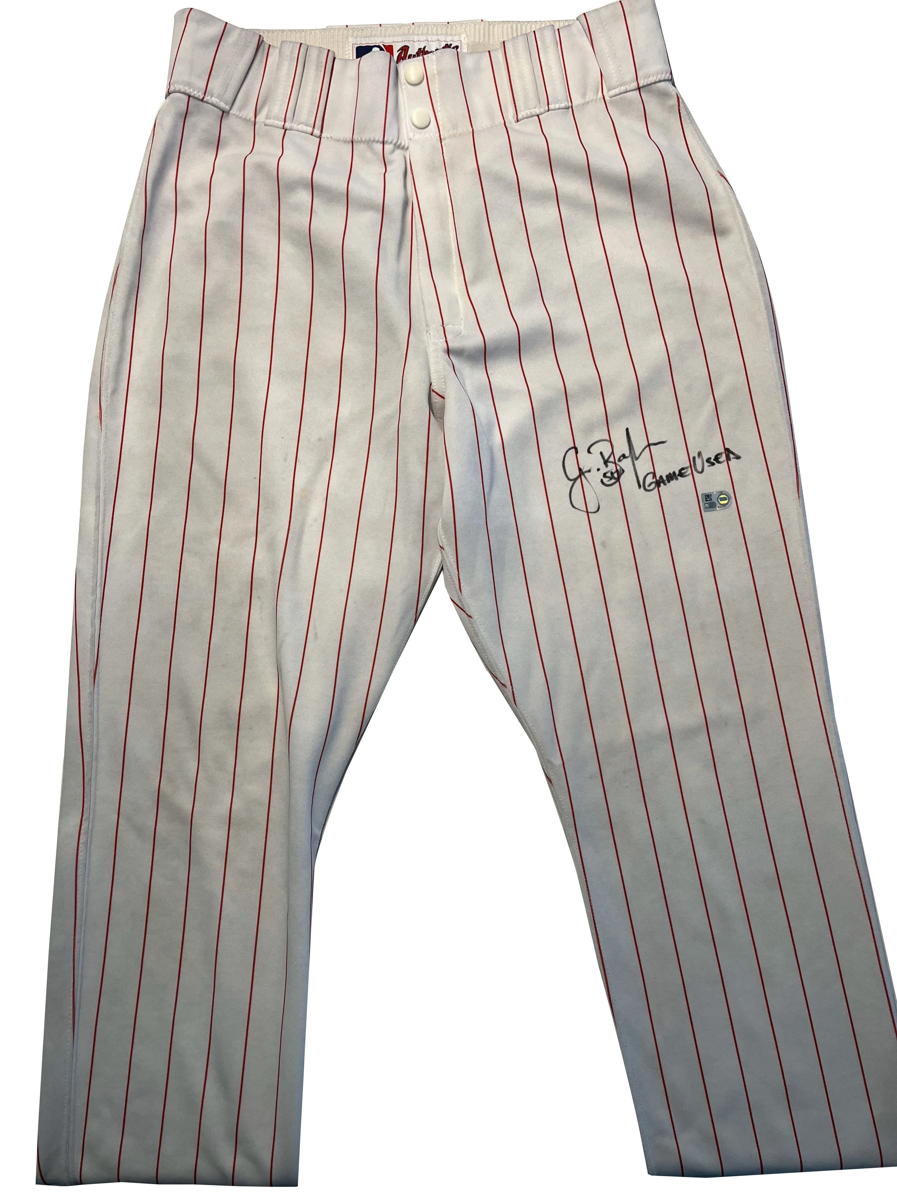 Grant Balfour Autographed Reds Pants - Player's Closet Project