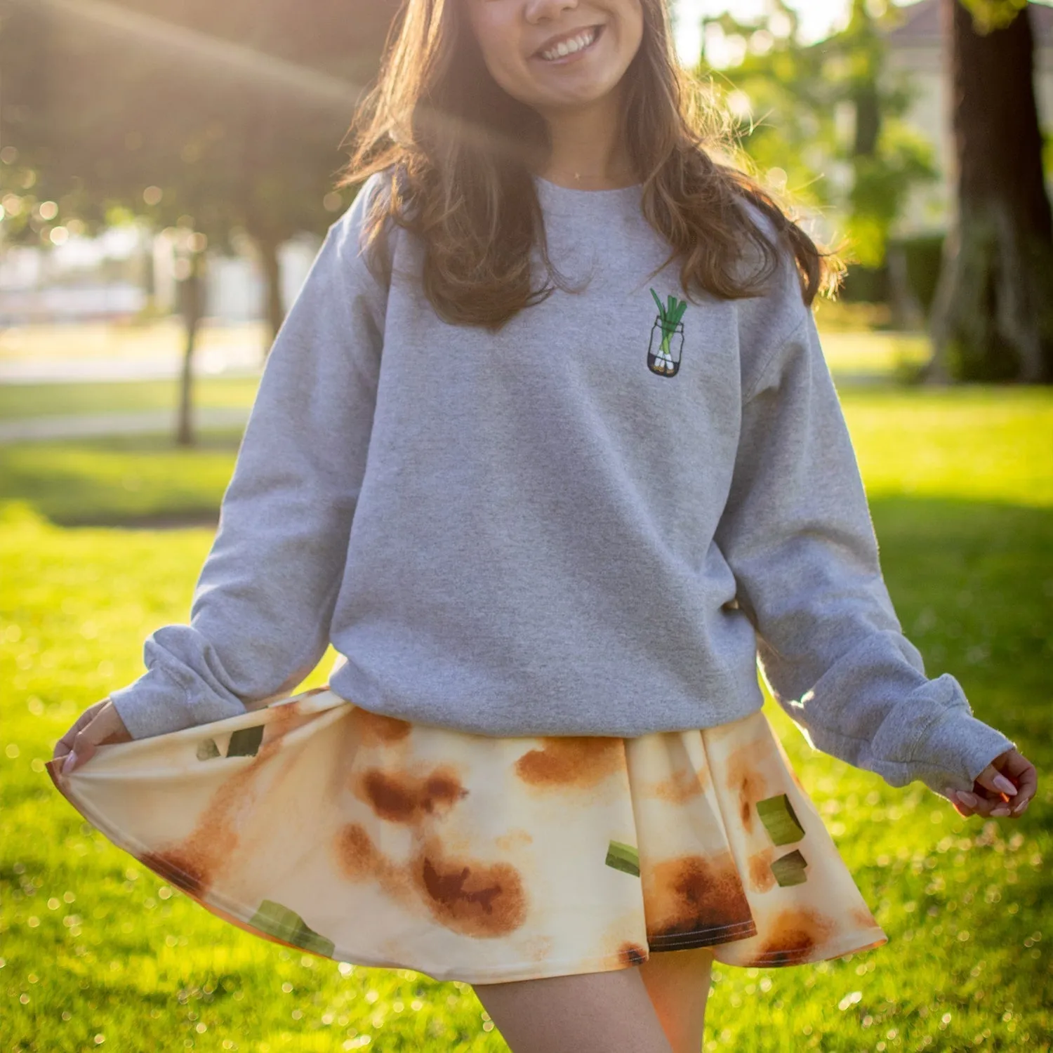 Green Onion Pancake Skirt
