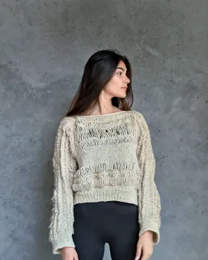 Gypsy White Wool Hemp Pullover