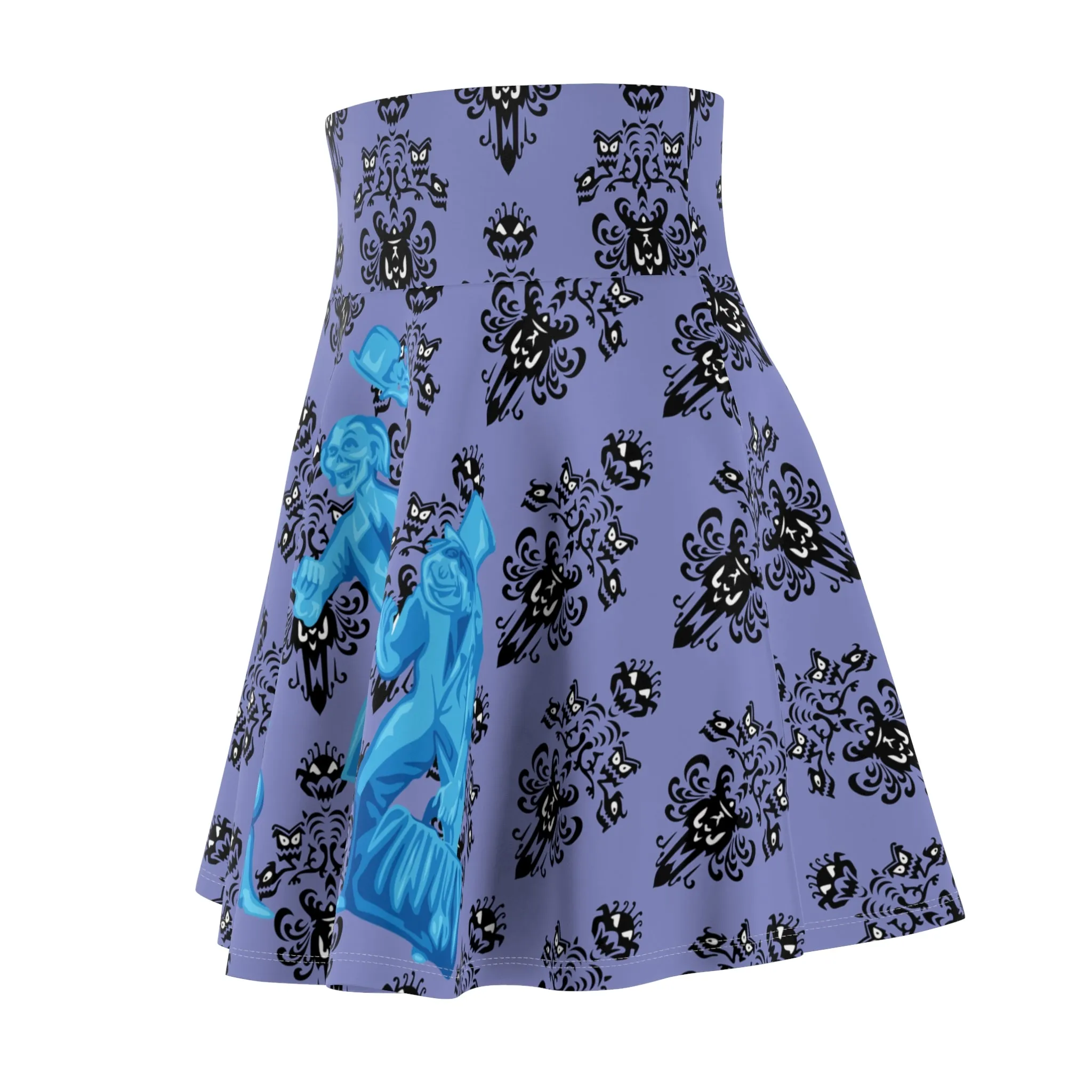 Haunted Mansion Hitchhiking Ghosts Women's Skater Skirt