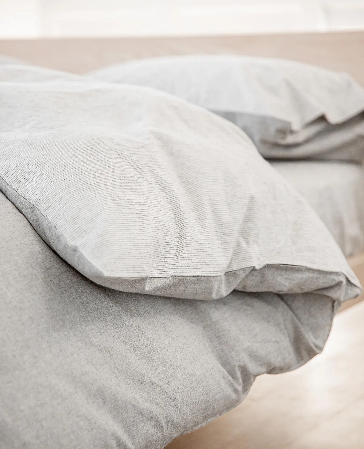 Heather Grey Flannel Sheet Sets