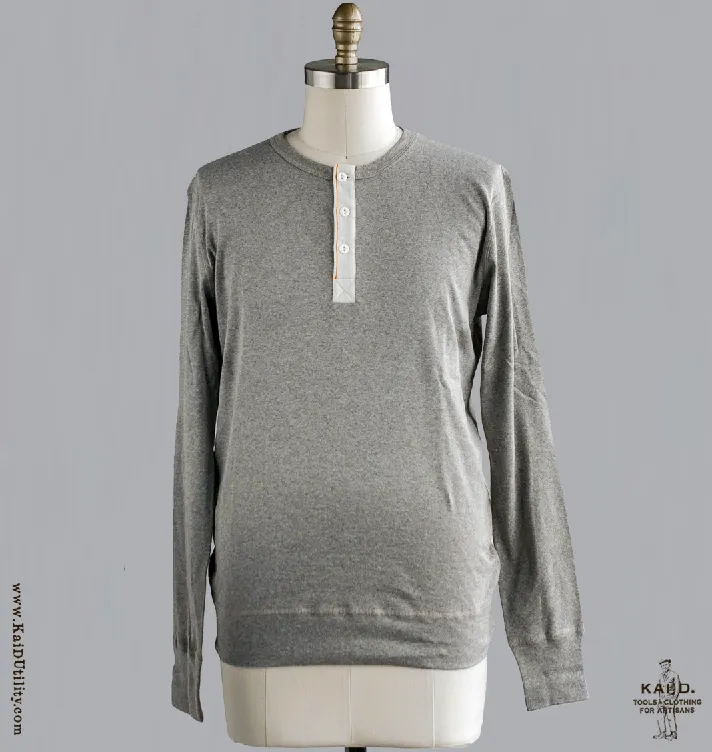Henley Harri - Grey Heather - M, L, XXL