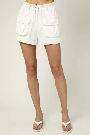 High Waist Cargo Short