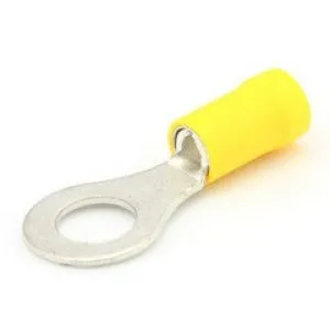 Insulated 4.3mm Ring Terminal - 4.0-6.0mm² Cable (Yellow) Pack of 100
