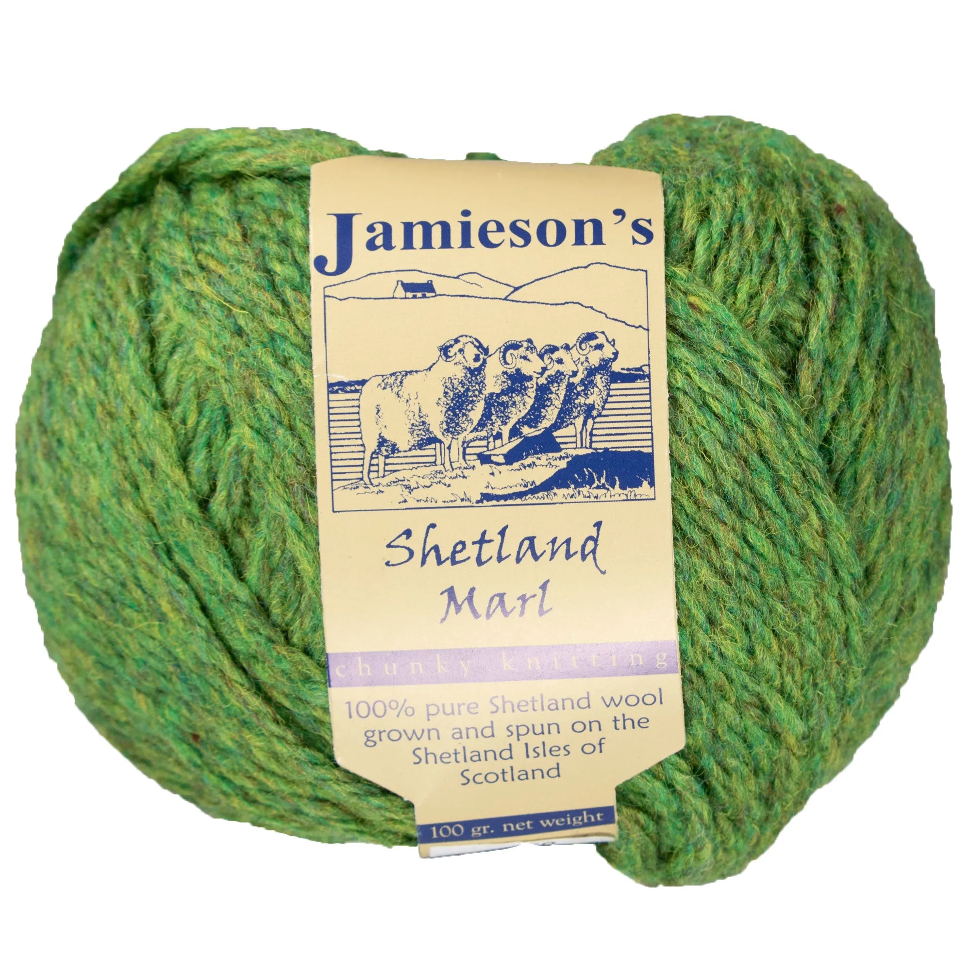 Jamieson's of Shetland Marl Chunky Yarn - 259 Leprechaun