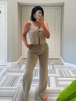 Jaqueline Pants (Beige)