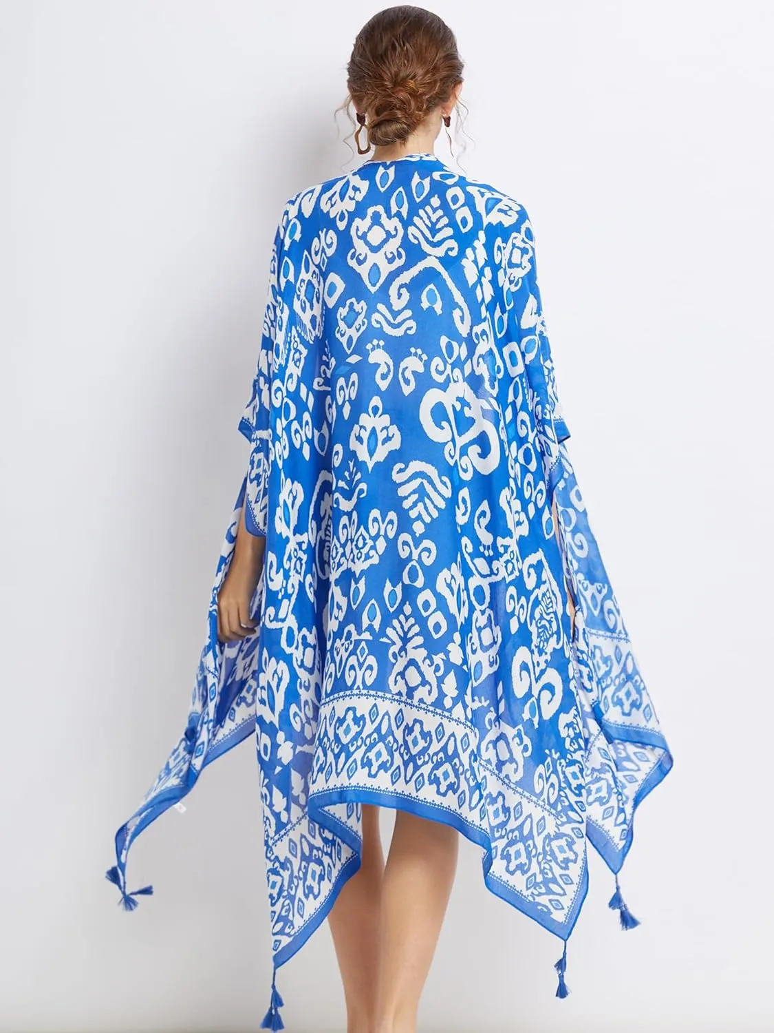 Kimonos for Women Casual Swimsuit Coverup Lightweight Boho Kimono Cardigans for Summer