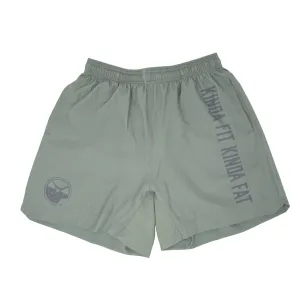 Kinda Fit Kinda Fat The Classic Premium 5.5" Training Shorts (Sage)