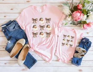 Leopard Coquette Santa Tee {Pre-Order)