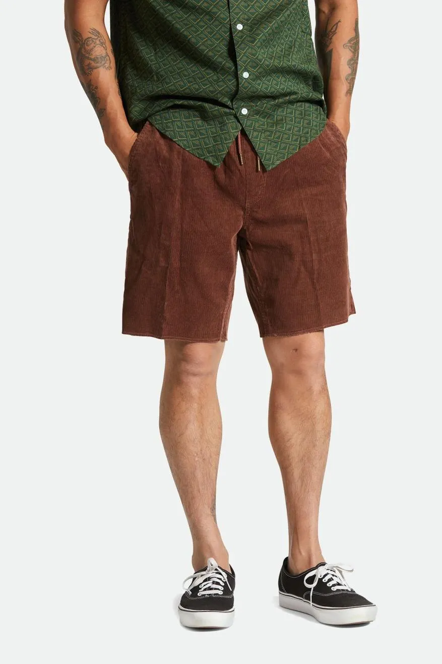 Madrid II Corduroy Short 8" - Sepia Cord